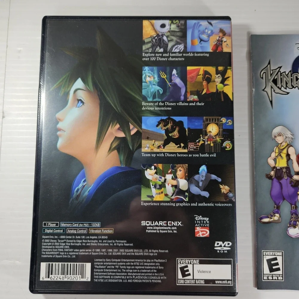 Kingdom Hearts (Sony PlayStation 2, 2002) Greatest Hits Disney Square-Enix Retro